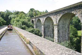 Chirk Aqueduct on the Llangollen canal